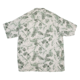 BRANDINI Tall Mens Hawaiian Shirt Green Floral XL