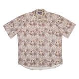 CHERESKIN Mens Shirt Brown Floral XL