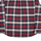 JACH'S Mens Flannel Shirt Red Check Long Sleeve 2XL