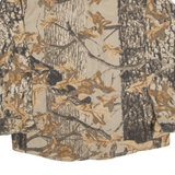 NORTHWEST TERRITORY Mens Flannel Shirt Brown Camouflage Long Sleeve M
