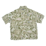 PURITAN Mens Shirt Green Floral L