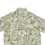 PURITAN Mens Shirt Green Floral L
