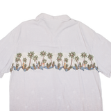 ISLAND SHORES Mens Hawaiian Shirt Purple Floral XL