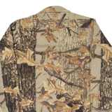 CABELA'S Mens Flannel Shirt Brown Camouflage Long Sleeve S