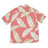 BATIK BAY Mens Hawaiian Shirt Red Floral L