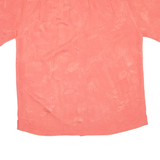 JOE MARLIN Mens Hawaiian Shirt Pink Floral L