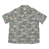 BATIK BAY Mens Hawaiian Shirt Blue Floral XL