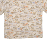 BATIK BAY Mens Hawaiian Shirt Beige Floral L