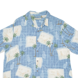 BATIK BAY Mens Hawaiian Shirt Blue Floral XL