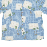 BATIK BAY Mens Hawaiian Shirt Blue Floral XL