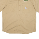 CARHARTT Relaxed Fit Mens Plain Shirt Beige XL