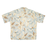 CAMPIA Mens Hawaiian Shirt Blue Floral 2XL