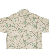 PURITAN Mens Hawaiian Shirt Beige Floral S