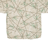 PURITAN Mens Hawaiian Shirt Beige Floral S
