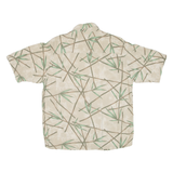 PURITAN Mens Hawaiian Shirt Beige Floral S