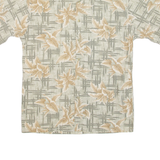 PIERRE CARDIN Mens Hawaiian Shirt Green Floral S