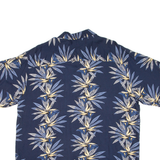 PURITAN Mens Hawaiian Shirt Blue Floral XL