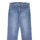 LEVI'S 514 Jeans Mens Blue Slim Straight Stone Wash W32 L30
