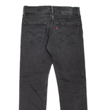 LEVI'S 502 Jeans Mens Black Regular Tapered W29 L27