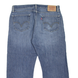 LEVI'S 505 Jeans Mens Blue Regular Straight Stone Wash W36 L25