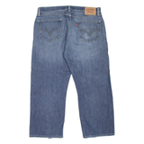 LEVI'S 505 Jeans Mens Blue Regular Straight Stone Wash W36 L25