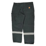Carhartt Cargo Trousers - 40W 30L Black Cotton