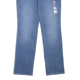 LEVI'S 505 Floral Womens Jeans Blue Regular Straight Stone Wash W30 L32