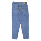 LEVI'S BIG E Distressed Womens Jeans Blue Regular Mom Stone Wash W31 L30