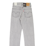 LEVI'S Wedgie BIG E Womens Jeans Grey Regular Straight Stone Wash W23 L28