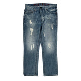 Hip Hop Decree Slim Jeans - 34W 31L Blue Cotton