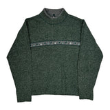 Woolrich 1/4 Zip - XL Green Wool Blend