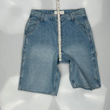 Lee Denim Shorts - 32W 11L Light Wash Cotton
