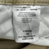 Lee Cargo Shorts - 35W 10L Beige Cotton
