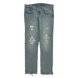 501 Levis Jeans - 33W 31L Light Wash Cotton