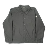 The North Face Windbreaker - 2XL Gray Polyester
