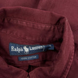 Ralph Lauren Shirt - Large Burgundy Cotton