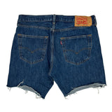 Levis Denim Shorts - 36W 9L Blue Cotton