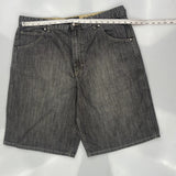 Unbranded Baggy Denim Shorts - 37W 10L Gray Denim