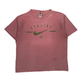 Nike Graphic T-Shirt - Large Pink Cotton