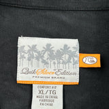 Comfort Fit Quiksilver Hawaiian Shirt - XL Black Cotton