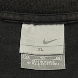 Nike Center Swoosh Long Sleeve T-Shirt - XL Black Cotton