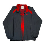 Adidas Track Jacket - Large Gray Polyester