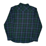 Levis Checked Flannel Shirt - 2XL Blue Cotton