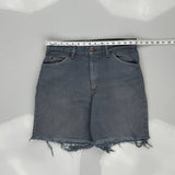 560 Orange Tab Levis Denim Shorts - 32W 8L Grey Denim