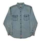 Levis Denim Shirt - Large Light Wash Cotton