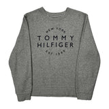 Tommy Hilfiger Sweatshirt - Large Gray Cotton
