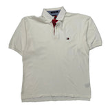 Tommy Hilfiger Polo Shirt - XL White Cotton