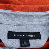 Tommy Hilfiger Striped Polo Shirt - Medium Black Cotton