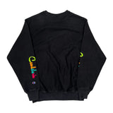 Reverse Weave Champion Spellout Sweatshirt - Medium Black Cotton