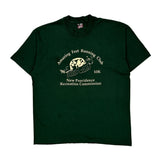 Amazing Feet Running Club Fruit Of The Loom Single Stitch T-Shirt - XL Green Cotton Blend